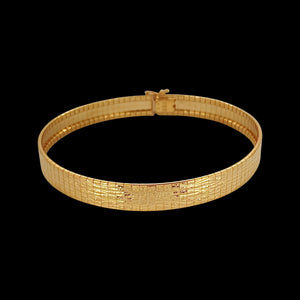 Exkluzív arany 1 cm széles női karkötő
