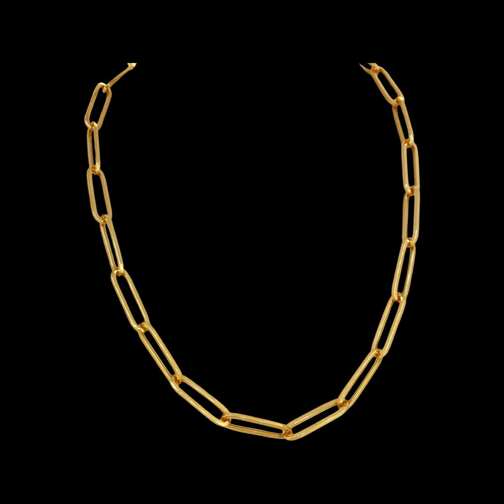 Sárga arany divatos hosszú szemű lánc