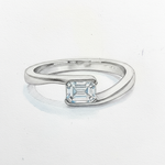 Fehérarany szoliter női gyémánt gyűrű