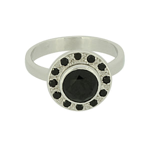 Fekete gyémántos gyűrű - V-Pearl