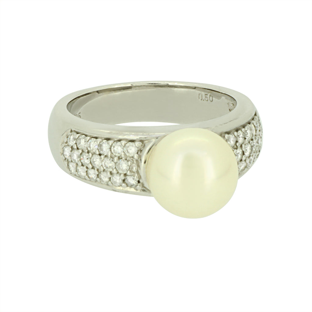 Gyöngyös brilles gyűrű - V-Pearl