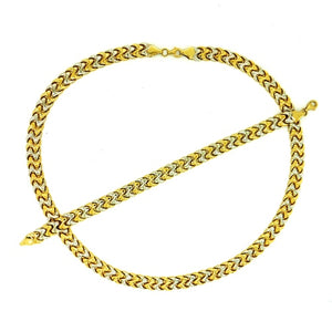Elegáns kétszínű arany ékszer garnitúra - V-Pearl