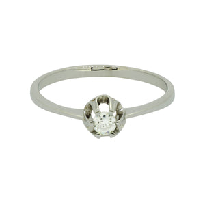 Gyémánt fehérarany gyűrű - V-Pearl