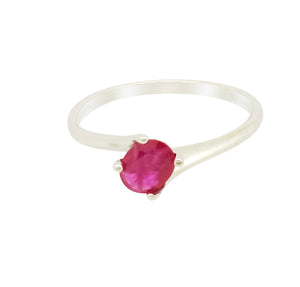 Fehérarany rubin köves gyűrű
