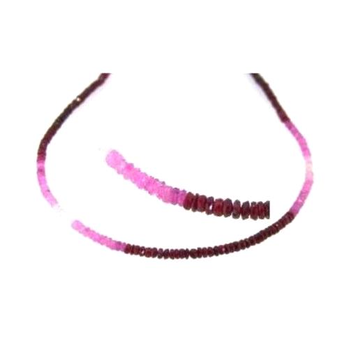 Többszínű rubin zafír nyaklánc - V-Pearl