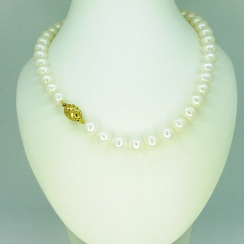 Fehér verlauf gyöngysor arany csattal - V-Pearl