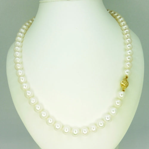 Fehér gyöngysor 45 cm hosszú - V-Pearl